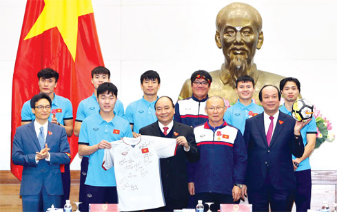 Thủ tướng Nguyễn Xuân Phúc gặp gỡ Đội tuyển U23 Việt Nam